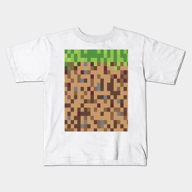 Video Game Blocks Kids T-Shirt by nickemporium1